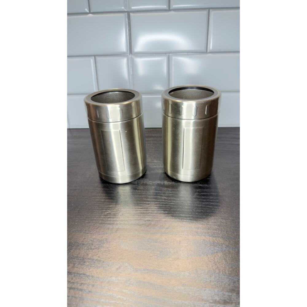 Set of 2 Open Trails 12 oz Stainless Steel Can Coolers - Double Wall Insulated